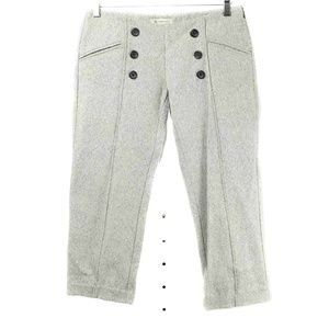 🍍BCBGENERATION Gray Textured Sailor Front Cropped Pants